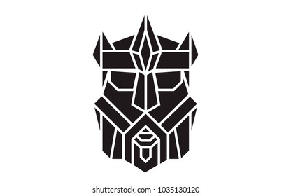 Bearded king geometric avatar