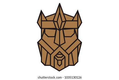 Bearded king geometric avatar