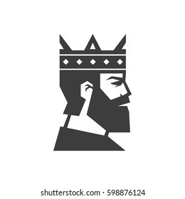 Bearded King. Logo