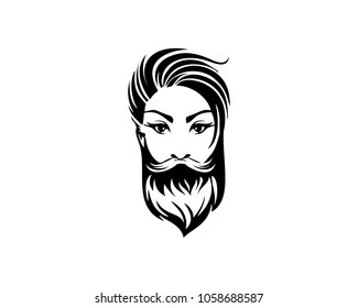 Bearded Lady Vector