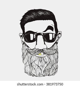 Bearded man
