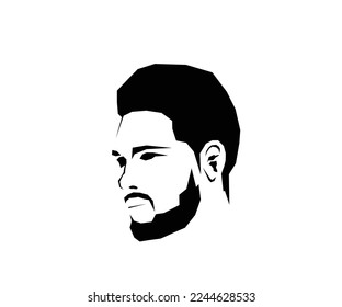 Icono de diseño del logotipo de arte masculino