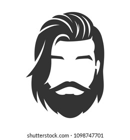A Man With A Long Hair Stock Vectors Images Vector Art