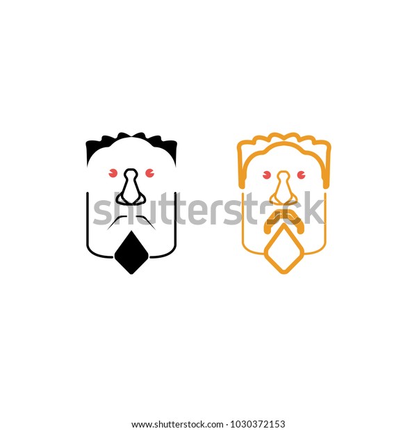 Bearded Man Face Male Character Vector Stock Vector Royalty Free 1030372153 Shutterstock 6548