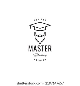 Bärenmann mit Graduiertenhut-Logo