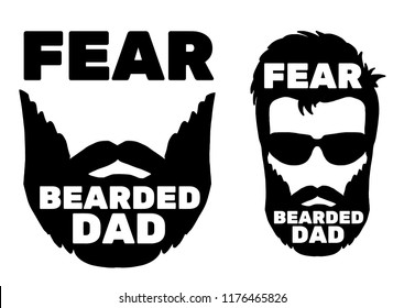 Bearded man print