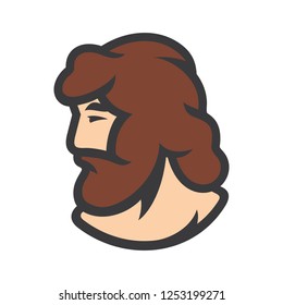 Bearded man sign