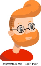 Bearded man for site design, video.