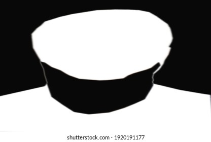 bearded person half body shape vector image design concept