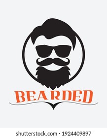 Bearded -vector t-shirt design it will be very nice to any person.