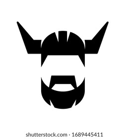 Elementos de plantilla de diseño del logotipo de visualización con barba - Vector