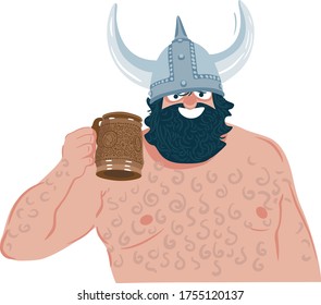 Bearded Viking with a Mug of Ale.
beer day
