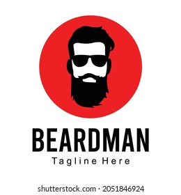 Logo-Vorlage für Beardman Circle