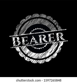 Bearer written on a chalkboard. Vector Illustration. Detailed.