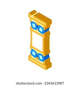 bearing design mechanical engineer isometric icon vector. bearing design mechanical engineer sign. isolated symbol illustration