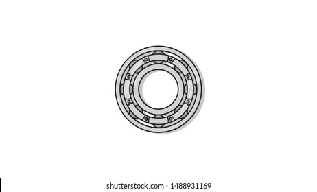 bearing flat design vector illustration