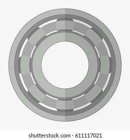 Bearing. Flat vector bearing icon stock illustration isolated