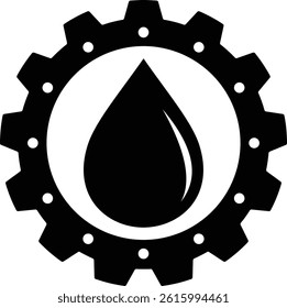 Bearing grease vector icon template
