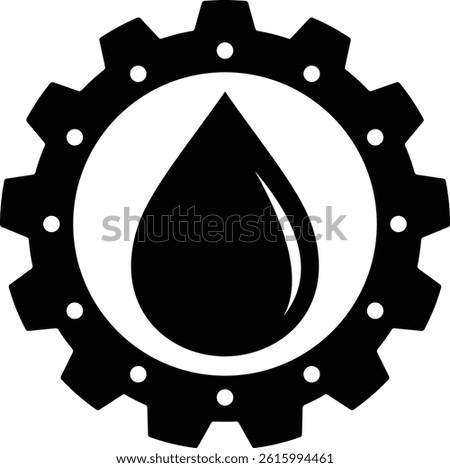 Bearing grease vector icon template