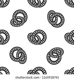 Bearing Icon, Ball Bearing Icon Seamless Pattern Vector Art Illustration
