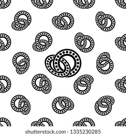 Bearing Icon, Ball Bearing Icon Seamless Pattern Vector Art Illustration
