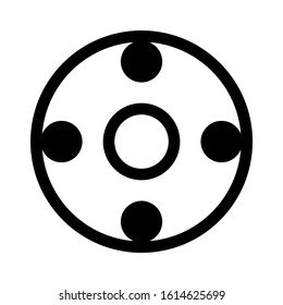 bearing icon isolated sign symbol vector illustration - high quality black style vector icons
