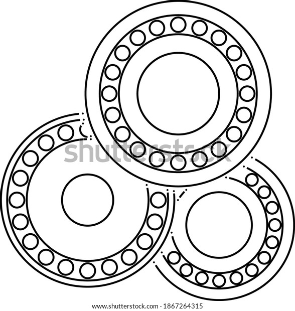 Bearing\
Icon. Outline Simple Design. Vector\
Illustration.