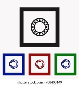 Bearing icon. Simple illustration of bearing vector icon for web