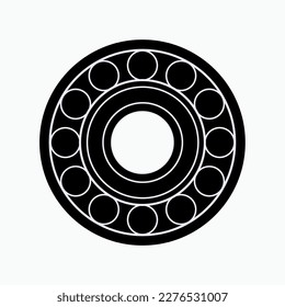 Bearing Icon. Symbol of a Part Machine that bears Friction, Especially Between a Rotating Part and its Housing.