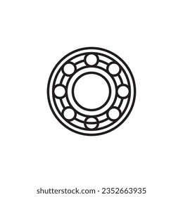 Plantillas de diseño de vectores de icono de cojinete aisladas en fondo blanco