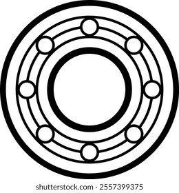 Bearing icon vector design templates isolated on white background