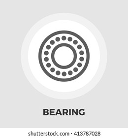 Bearing icon vector. Flat icon isolated on the white background. Editable EPS file. Vector illustration.