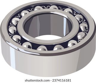 Bearing metal part vector mechanic