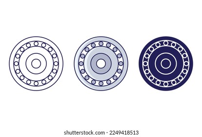 Bearing Roller icon vector illustration