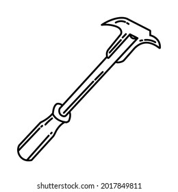 Bearing Seal Puller is Part of Mechanical Equipment Device Hand Drawn Vector Icon Set.