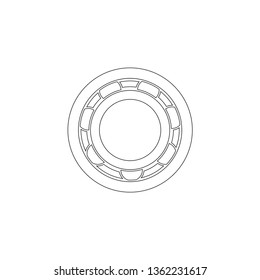 Bearing. simple flat vector icon illustration. outline line symbol - editable stroke