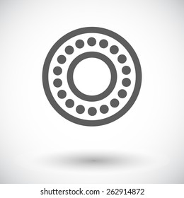 Bearing. Single flat icon on white background. Vector illustration.