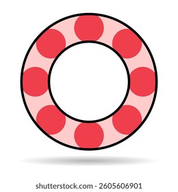 Bearing wheel shadow icon, rolling ball sign, flat web design vector illustration .