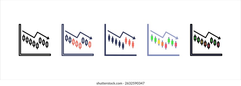 Bearish Multi Style Icon Set