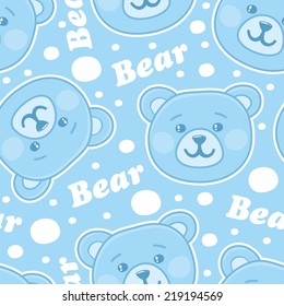 Bears blue pattern