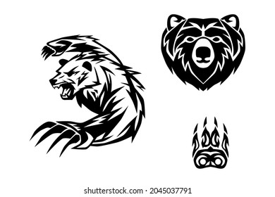 Bears collections - vector illustration on white background