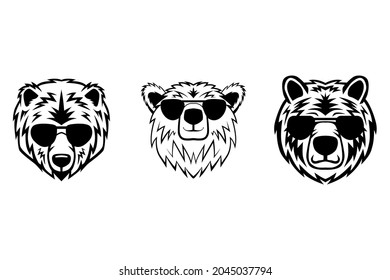 Bears collections - vector illustration on white background