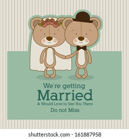 bears design over lineal background vector illustration 