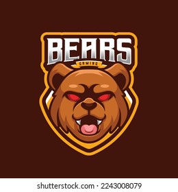 Bears Esport Cartoon Creative Mascot Logo