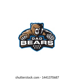 Bears Esport Logo Design vector