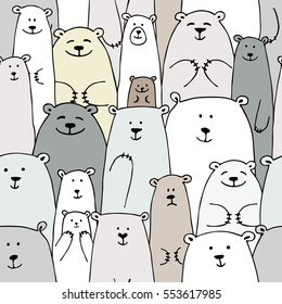 Familia de osos, diseño transparente