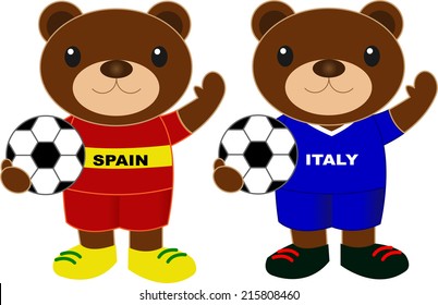 Bears football team Spain and Italy