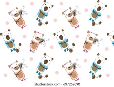 Bears friends background
