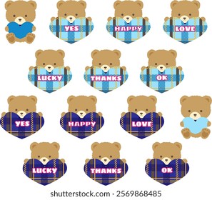 Bears have big hearts that are written Characters.