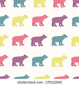 Bears seamless pattern.